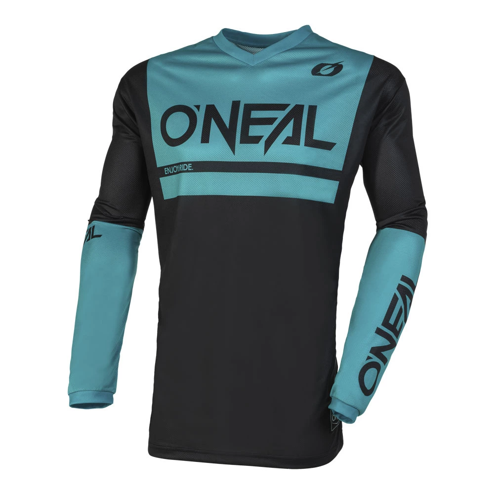 Oneal 2023 Element Threat Air Black Teal Jersey - Black - Small - Adult 3 Oneal 2023 Element Threat Air Black Teal Jersey - Black - Small - Adult
