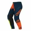 Oneal 2022 Element Racewear V.22 Blue Orange Neon Yellow Pants -Outlet Helmets Store ONE021030