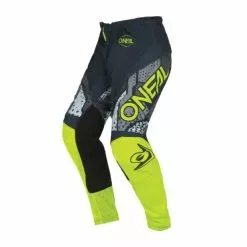 Oneal 2022 Element Camo V.22 Grey Neon Yellow Pants - Unisex - 30 - Adult - Grey/Yellow