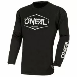 Oneal 2023 Youth Element Cotton Hexx Black White Jersey - Unisex - X-Small - Youth - Black/White