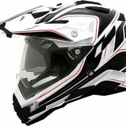 Oneal Sierra Dual Sport White Red Helmet