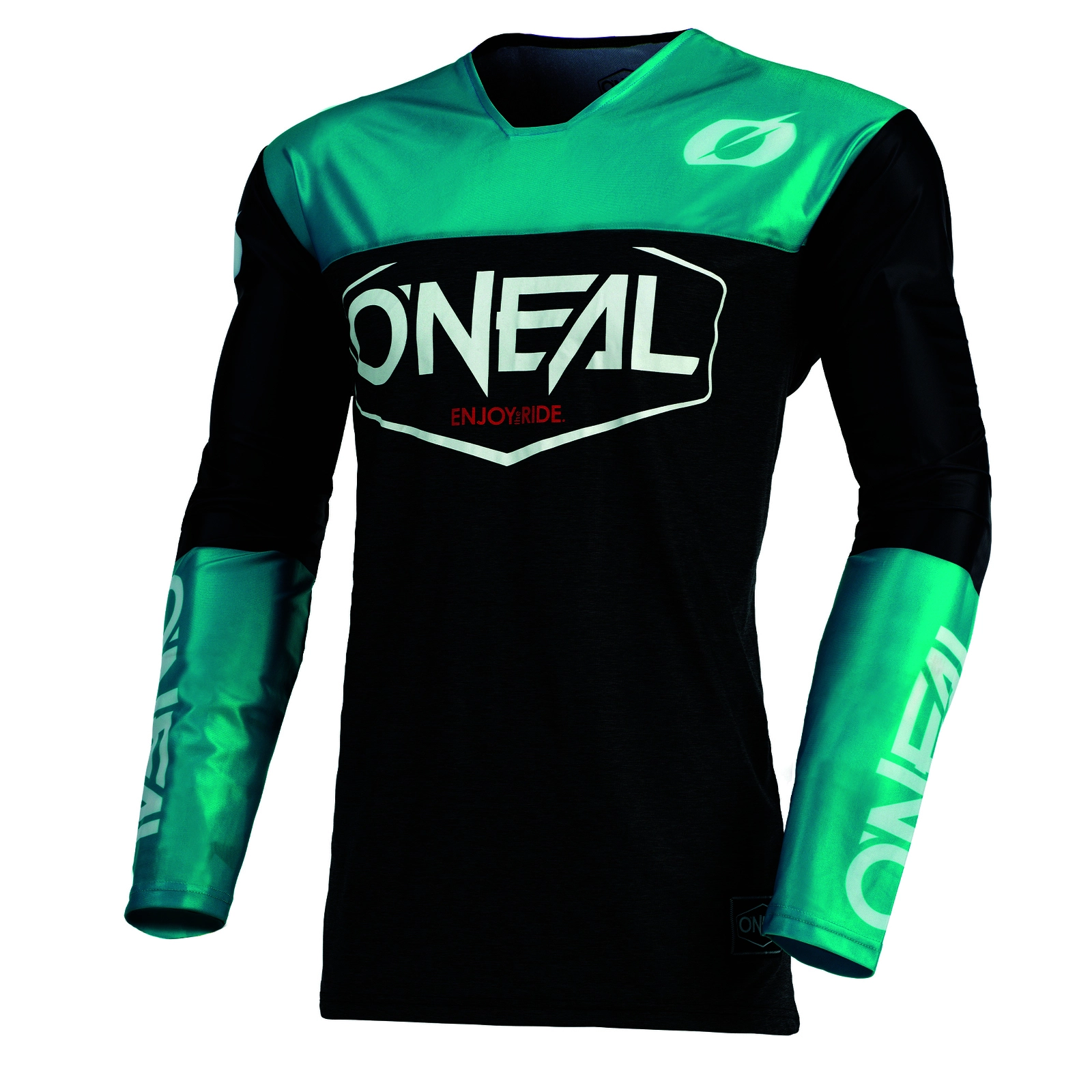Oneal Mayhem Hexx Black Teal Jersey - Black - Small - Adult 3 Oneal Mayhem Hexx Black Teal Jersey - Black - Small - Adult