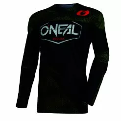 Oneal Mayhem Covert Black Green Jersey - Black - Large - Adult