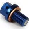 RHK Magnetic Sump Drain Plug Yamaha YZ125 YZF250-450 WRF 250-450 Blue -Outlet Helmets Store RHKMDP06B