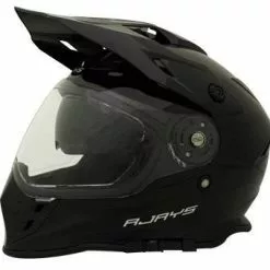 Rjays Dakar II Gloss Black Helmet - Unisex - X-Small - Adult - Black