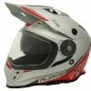 Rjays Dakar II Gloss Silver Red Helmet - Red - X-Small - Adult -Outlet Helmets Store RJH86SIRD2 p
