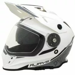 Rjays Dakar II Helmet - Gloss White/Grey - S