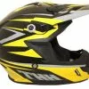 THH TX-15 Youth Slipstream Black Yellow Grey Helmet - Black - Large - Youth -Outlet Helmets Store THH126BKYGY0 p