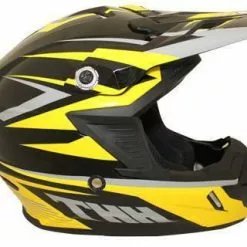 THH TX-15 Slipstream Helmet - Black/Yellow/Grey - L