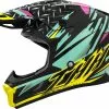 THH Youth T710X Assault Teal Yellow Helmet - Unisex - Small - Youth - Teal/Yellow -Outlet Helmets Store THH129TEYEY3