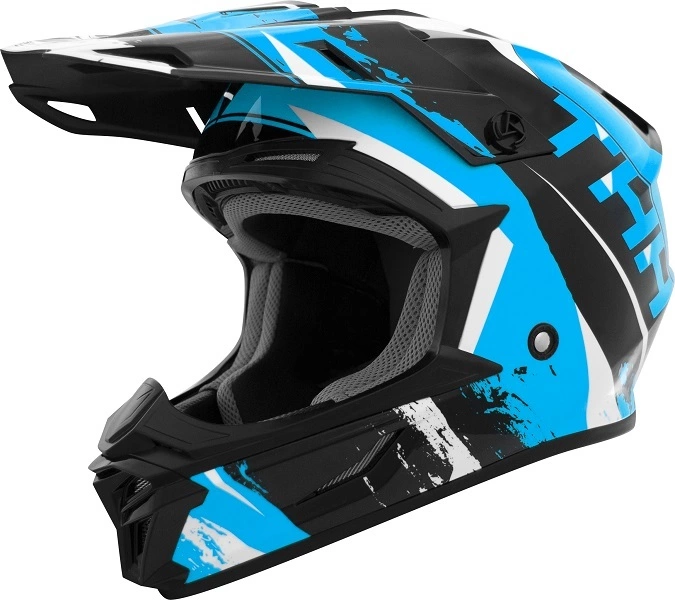 THH T710X Rage Black Blue Helmet - Black - X-Large - Adult 4 THH T710X Rage Black Blue Helmet - Black - X-Large - Adult - Image 2