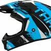 THH Youth T710X Rage Black Blue Helmet - Unisex - Small - Youth - Black/Blue -Outlet Helmets Store THH130BKBUY3