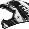 THH Youth T710X Rage Black White Helmet - Unisex - Small - Youth - Black/White -Outlet Helmets Store THH130BKWHY3
