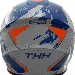 THH T710X Rage Helmet - Matte Blue/Orange/Grey - M -Outlet Helmets Store THH130MBUOR4 3