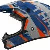 THH Youth T710X Rage Matte Blue Orange Helmet -Outlet Helmets Store THH130MBUORY3